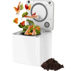 Kökskompostmaskin - HQD-314Pro - 3,3 L Kapacitet - UVC-ljus - Barnlås - LCD-skärm - EU-kontakt - Brun