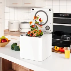 Kökskompostmaskin - HQD-314Pro - 3,3 L Kapacitet - UVC-ljus - Barnlås - LCD-skärm - EU-kontakt - Brun