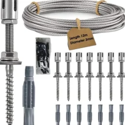 Klattrör, rostfritt stål, mångsidigt spaljésystem,Beige