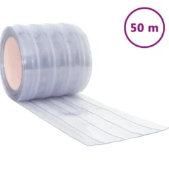 Köldridå transparent 200x1,6 mm 50 m PVC