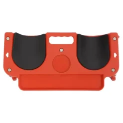 Knävagn - Rullande knäkudde med 5 svängbara hjul - Max 100 kg - 51×14 cm - Plast - Röd