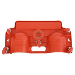 Knävagn - Rullande knäkudde med 5 svängbara hjul - Max 100 kg - 51×14 cm - Plast - Röd