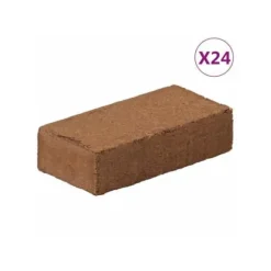 Kokosblock för trädgårdsarbete - vidaXL - Naturlig och ekologisk - Bra vattenretention - Bra ventilation