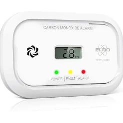 Koldioxiddetektor - ELRO - FC5010 - Skärm - Larm 85 dB - Batteri 10 år