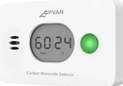 Koldioxiddetektor, 3 i 1-funktion, 10 års batteritid, realtidsavläsningar,1 st