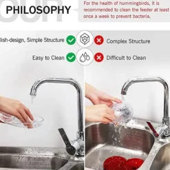 Kolibrimatare Fågelmatare Hängande Kolibrimatare Utomhus Läckagesäker Kolibrimatare