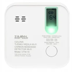 Kolmonoxiddetektorsensor WiFi TUYA CTW-10 GARDI Zamel app