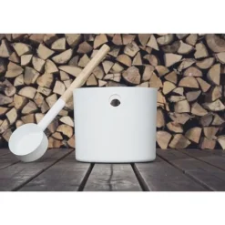 KOLO Bastuset Hink/Skopa Vit Emendo