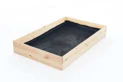 Kompakt 140x80x18 cm Trädgårdsbädd i furu för balkonger & terrasser