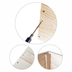 Kompakt 140x80x18 cm Trädgårdsbädd i furu för balkonger & terrasser