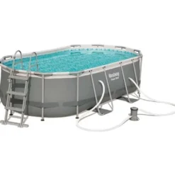 Komplett familjepool - Power Steel pool 7.250L 424x250x100 cm