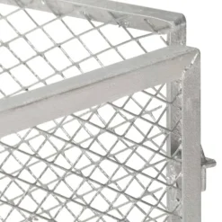 Kompost i galvaniserat järn - Optimal nedbrytning av trädgårdsavfall | Storlek: 85x85x70 cm