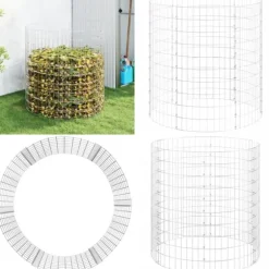 Kompost Ø100x100 cm galvaniserat stål - Kompostbehållare - Kompostlåda - Home & Living