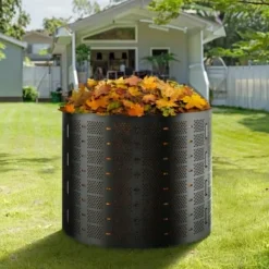 Kompostbehållare, 832,8 L, 335x90 cm, Svart, HDPE