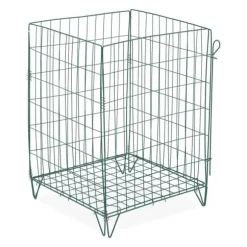 Kompostbehållare, Metall, 68x46x46 cm, Grön