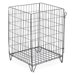 Kompostbehållare, Metallnät, 68x46x46 cm, Svart