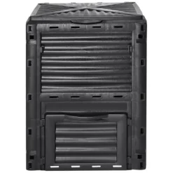 Kompostbehållare, 60,7x60,5x82,5 cm, Svart, Utomhusförvaring