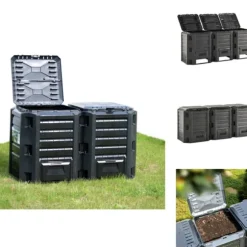 Komposterare - Living Kompostlåda svart 1200 L