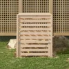 Kompostlåda i massiv furu - Hög kapacitet och praktiskt lock | Storlek: 82,5x82,5x99,5 cm
