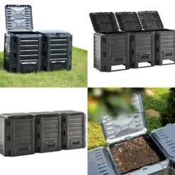 Kompostlåda svart 1200 L - Kompost - Komposter - Home & Living