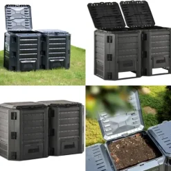 Kompostlåda svart 800 L - Kompost - Komposter - Home & Living