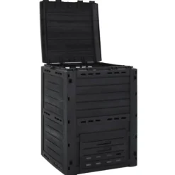 Kompostlåda svart 280 L polypropen
