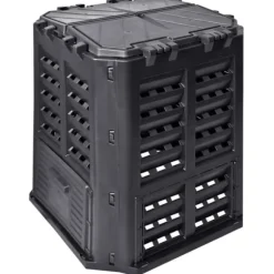 Kompostlåda svart 68,9x68,9x83,9 cm 360 L
