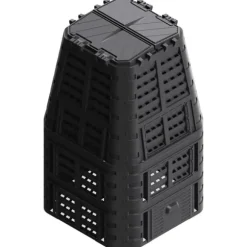 Kompostlåda svart 93,3x93,3x146 cm 1000 L