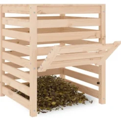 Kompostlåda 63,5x63,5x77,5 cm massiv furu