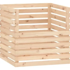 Kompostlåda 80x80x78 cm massiv furu