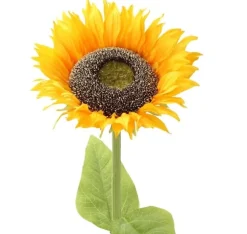 Konstgjord blomma I TRÄDGÅRD H78cm, gul solros