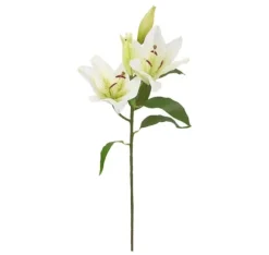 Konstgjord blomma I TRÄDGÅRD H75cm, vit lilja