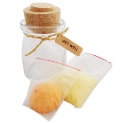 Konstgjord växtburk med lysdioder och lysande tångmeddelande Vit - Tack