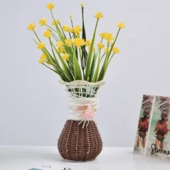 Konstgjorda Falska Blommor Bunt Utomhus Grönska Buskar Växter Inomhus Utomhus Hem Trädgårdsdekor