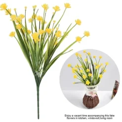 Konstgjorda Falska Blommor Bunt Utomhus Grönska Buskar Växter Inomhus Utomhus Hem Trädgårdsdekor