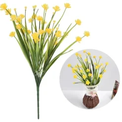 Konstgjorda Falska Blommor Bunt Utomhus Grönska Buskar Växter Inomhus Utomhus Hem Trädgårdsdekor