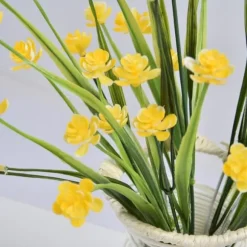 Konstgjorda Falska Blommor Bunt Utomhus Grönska Buskar Växter Inomhus Utomhus Hem Trädgårdsdekor