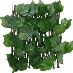 Konstväxt druvblad spaljé expanderbar grön 180x20 cm