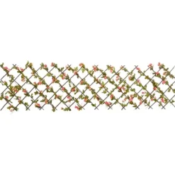 Konstväxt murgröna spaljé expanderbar 5 st mörk rosa 180x60 cm