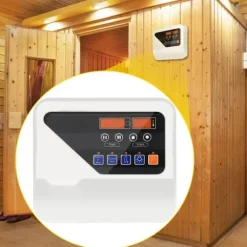 Kontrollenhet för extern bastuvärmare 3KW-9KW, Bastuspiskontroll 104-221℉, Tid och Temperatur.