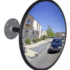 Konvex trafikspegel för inomhusbruk akryl 30 cm svart