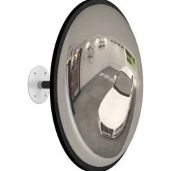 Konvex trafikspegel inomhus svart Ø40 cm akryl