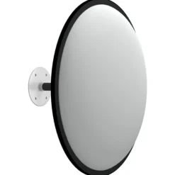 Konvex trafikspegel inomhus svart Ø40 cm akryl