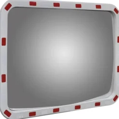Konvex trafikspegel PC-Plast 60 x 80 cm med reflexer