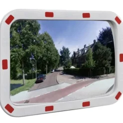 Konvex trafikspegel PC-Plast 40 x 60 cm med reflexer