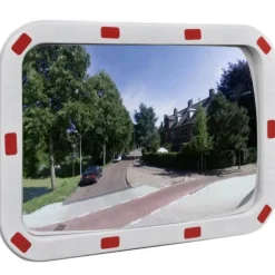 Konvex trafikspegel PC-Plast 40 x 60 cm med reflexer