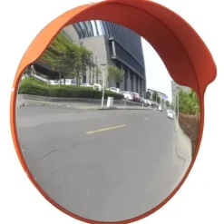 Konvex trafikspegel PC-Plast 45 cm utomhusbruk orange