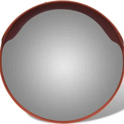 Konvex trafikspegel PC-Plast 45 cm utomhusbruk orange