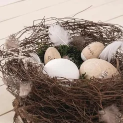 Korg för påskägg - RAYHER - Brun - Festdekoration - Blande - Lantlig stil