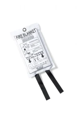 Kosta Linnewäfveri Brandfilt Mocka, Vit